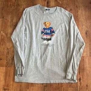 Polo by Ralph Lauren hockey bear long-sleeve t-shirt